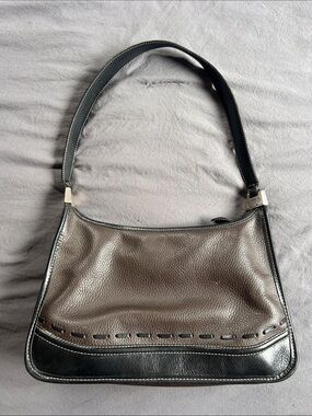 Brighton Classic Brown and Black Leather Shoulder Bag